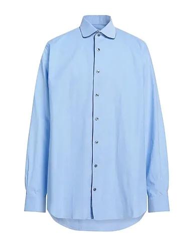 Sky blue Velvet Patterned shirt