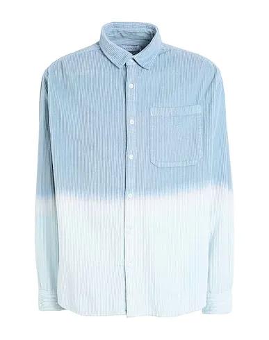 Sky blue Velvet Patterned shirt
