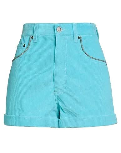 Sky blue Velvet Shorts & Bermuda