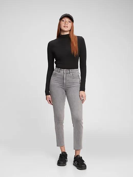 Sky High Rise Vintage Slim Jeans with Washwell