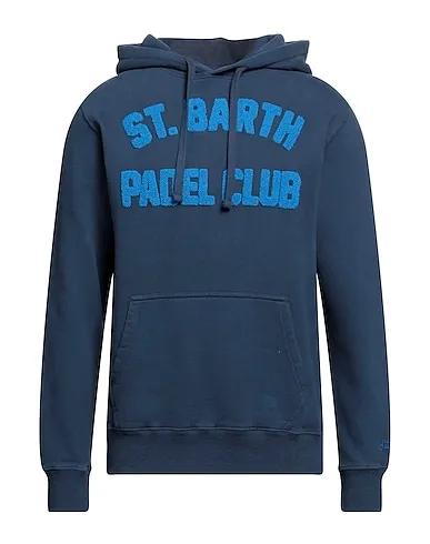 Slate blue Bouclé Hooded sweatshirt