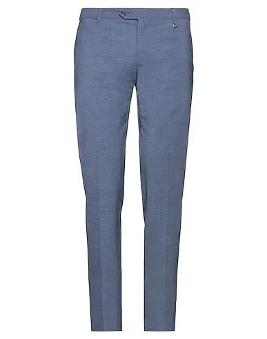Slate blue Cool wool Casual pants