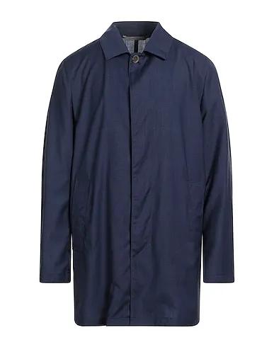 Slate blue Cool wool Full-length jacket