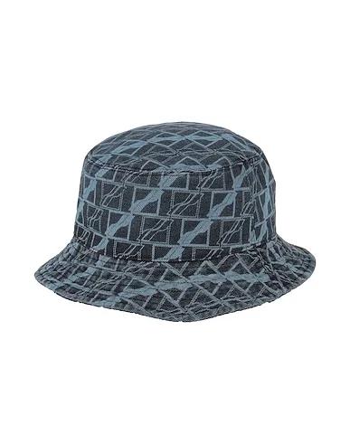 Slate blue Cotton twill Hat