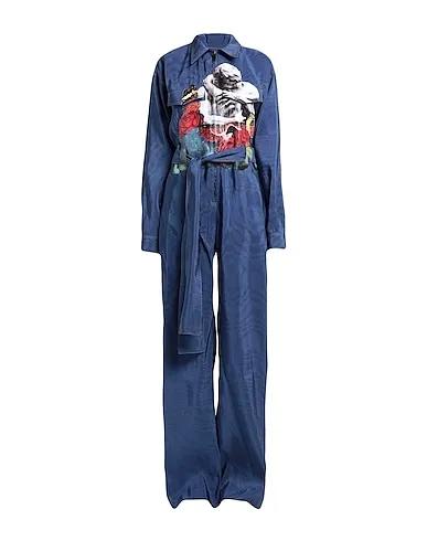 Slate blue Cotton twill Jumpsuit/one piece