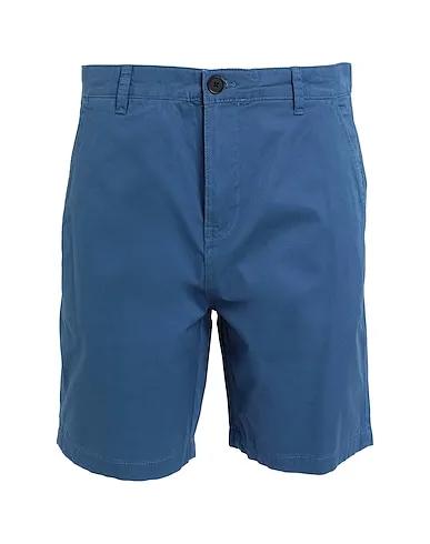 Slate blue Cotton twill Shorts & Bermuda