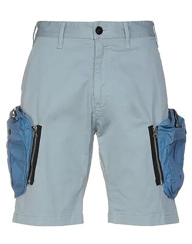 Slate blue Cotton twill Shorts & Bermuda