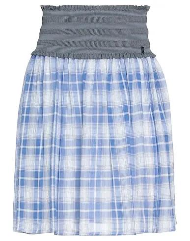 Slate blue Crêpe Mini skirt