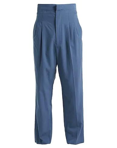 Slate blue Flannel Casual pants