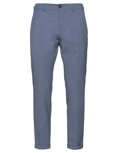 Slate blue Flannel Casual pants