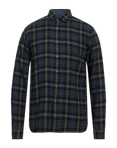 Slate blue Flannel Checked shirt