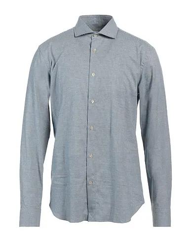 Slate blue Flannel Patterned shirt
