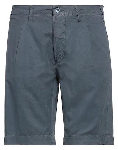 Slate blue Gabardine Shorts & Bermuda