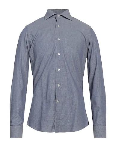 Slate blue Jacquard Patterned shirt