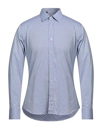 Slate blue Jacquard Patterned shirt
