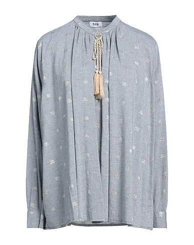 Slate blue Jacquard Patterned shirts & blouses