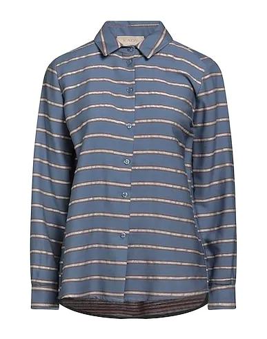 Slate blue Jacquard Striped shirt