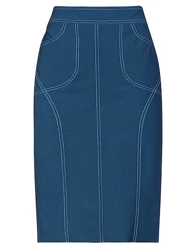 Slate blue Jersey Midi skirt