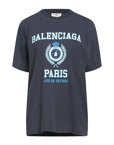 Slate blue Jersey Oversize-T-Shirt