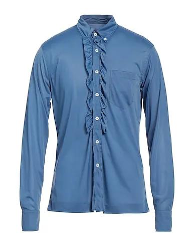 Slate blue Jersey Solid color shirt