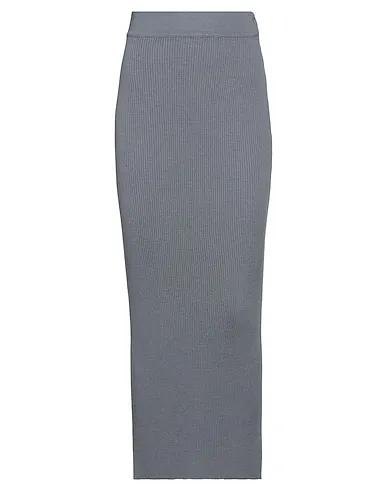 Slate blue Knitted Maxi Skirts