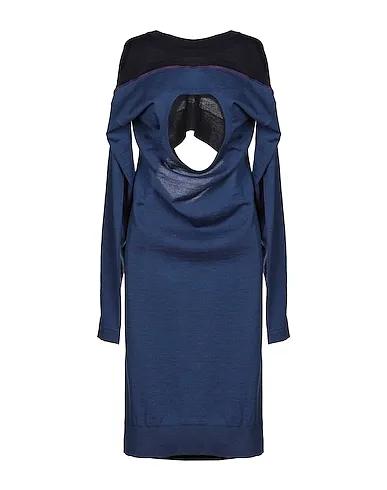 Slate blue Knitted Midi dress