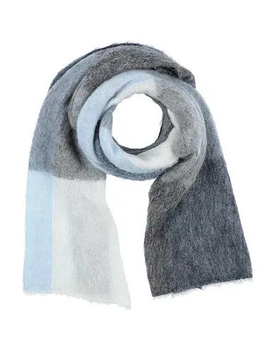 Slate blue Knitted Scarves and foulards