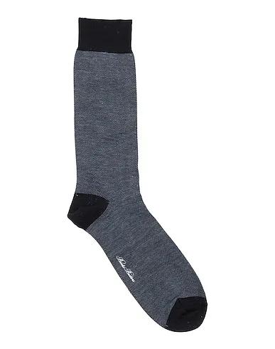 Slate blue Knitted Short socks
