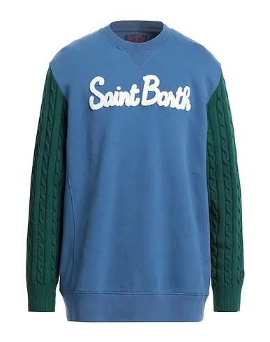 Slate blue Knitted Sweatshirt