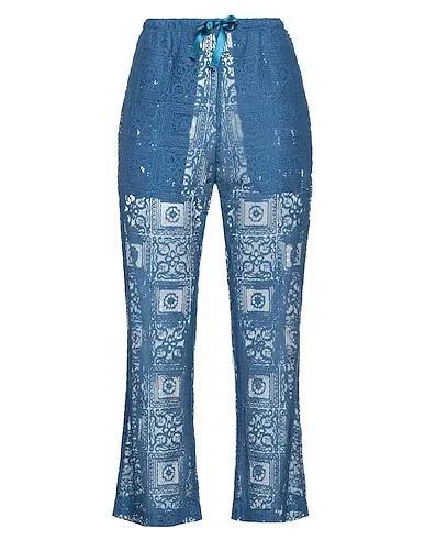 Slate blue Lace Casual pants