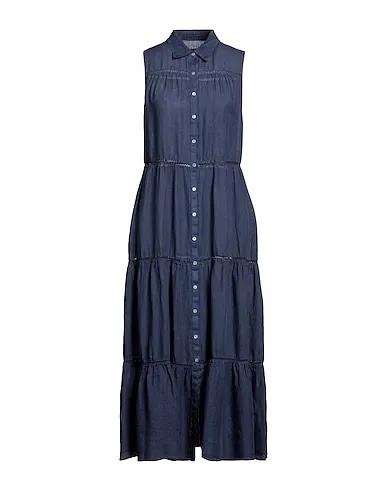 Slate blue Lace Long dress