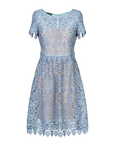 Slate blue Lace Short dress
