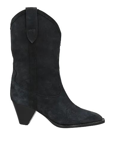 Slate blue Leather Ankle boot