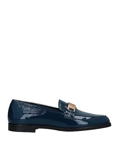 Slate blue Leather Loafers