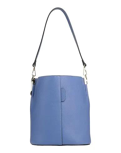Slate blue Leather Shoulder bag