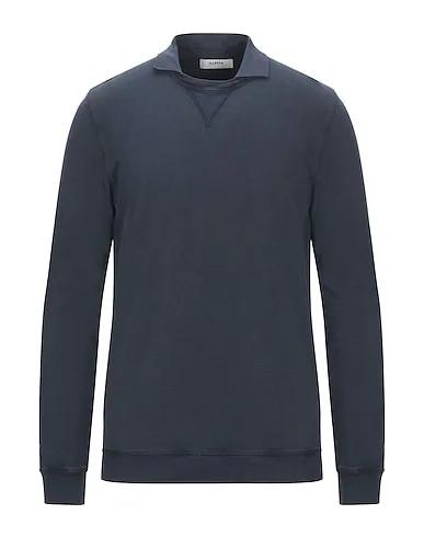 Slate blue Piqué Sweatshirt