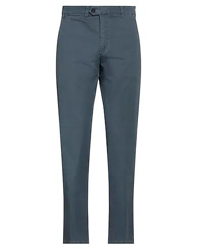 Slate blue Plain weave Casual pants