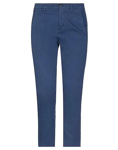 Slate blue Plain weave Cropped pants & culottes