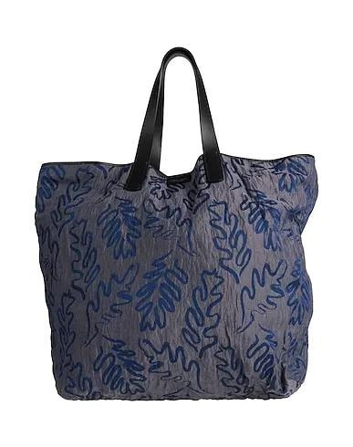 Slate blue Plain weave Handbag