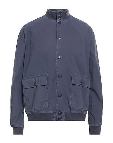 Slate blue Plain weave Jacket