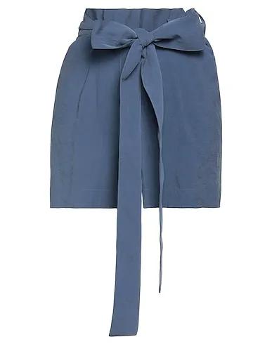 Slate blue Plain weave Shorts & Bermuda