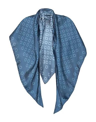 Slate blue Satin Scarves and foulards