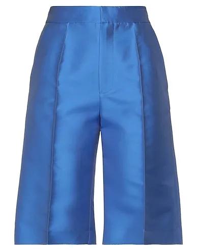 Slate blue Satin Shorts & Bermuda