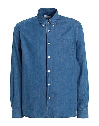 Slate blue Solid color shirt CLASSIC INDIGO SHIRT 
