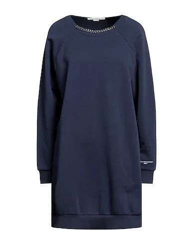Slate blue Sweatshirt Short dress