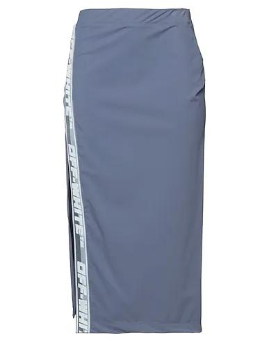 Slate blue Synthetic fabric Midi skirt