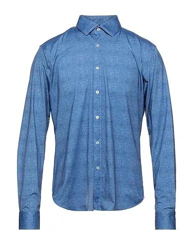 Slate blue Synthetic fabric Solid color shirt