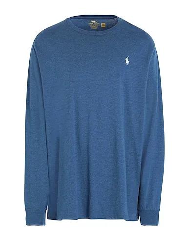 Slate blue T-shirt CUSTOM SLIM JERSEY LONG-SLEEVE T-SHIRT
