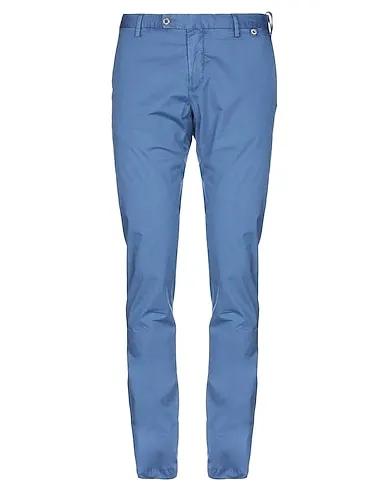 Slate blue Taffeta Casual pants