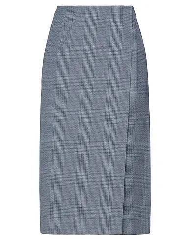 Slate blue Tweed Midi skirt